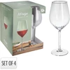 Mondex Stiklinės vynui 380 ml 4 vnt.