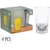 Mondex Rinkinys 4 SZKLANEK DO NAPOJÓW 410 ML