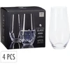 Mondex Rinkinys 4 SZKLANEK DO WODY 580 ML
