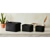 Mondex Affek Design SARA BLAKKKCOMLETE 3 COS L38x26xh22cm, M34x23xh20cm, S30x20xH18cm