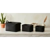Mondex Affek Design SARA BLAKKKCOMLETE 3 COS L38x26xh22cm, M34x23xh20cm, S30x20xH18cm