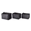 Mondex Affek Design SARA BLAKKKCOMLETE 3 COS L38x26xh22cm, M34x23xh20cm, S30x20xH18cm