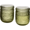 Mondex Since 1986 ELISE Žalias 4 stiklinių rinkinys 260 ml 7,5 x 7,5 x 9,2 cm