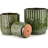 Mondex Since 1986 HEVRA Komplet 3 osłonek ceramicznych43x43x44cm, 34x34x35cm, 24x24x25cm