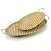 Mondex Since 1986 HEXAGONE GLOW 2 dekoratyvinių ovalių padėklų rinkinys 51x30x3/45x24x3 cm