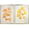 Mondex Since 1986 INGA 2 paveikslų rinkinys, 50x70 cm, auksinis ginkmedis