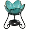 Mondex Since 1986 Aliejaus degiklis 10x10x11,5 cm metalinis su stiklu