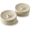 Mondex Since 1986 Komplet 2 podstawek na kadzidło 7x7x3cm smėlio sp.