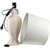 Mondex Since 1986 LETI Pilkas Lampa stołowa 16x33x59cm