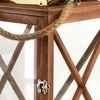 Mondex Since 1986 LEVI GOLD Komplet 2 latarni 20,5x20,5x36cm/17x17x26cm auksinė dach, sznur