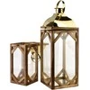 Mondex Since 1986 LEVI GOLD Komplet 2 latarni20x20x53cm/15x15x41,5cm