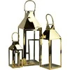 Mondex Since 1986 LEVI GOLD Komplet 3 latarni 18x18x53/14x14x41/10x10x25cm