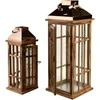 Mondex Since 1986 LEVI Komplet 2 latarni 22x22x58cm/15,5x15,5x41,5cm