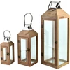 Mondex Since 1986 LEVI Komplet 3 latarni20x20x62cm/15x15x42cm/10x10x28cm