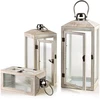 Mondex Since 1986 LOKKE Komplet 3 latarni 20x20x47/16x16x39/12x12x29cm