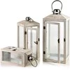 Mondex Since 1986 LOKKE Komplet 3 latarni 20x20x47/16x16x39/12x12x29cm