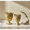Mondex Since 1986 MARINA Komplet 2 osłonek dekoracyjnych Gold 27x27x34/21x21x19cm