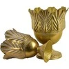 Mondex Since 1986 MARINA Komplet 2 osłonek dekoracyjnych Gold 27x27x34/21x21x19cm