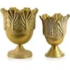 Mondex Since 1986 MARINA Komplet 2 osłonek dekoracyjnych Gold 27x27x34/21x21x19cm