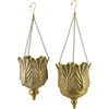 Mondex Since 1986 MARINA Komplet 2 osłonek wiszących Gold23x23x32/20x20x30cm