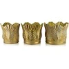 Mondex Since 1986 MARINA Komplet 3 osłonek dekoracyjnych Gold 51x51x40/46x46x39/38x38x40cm
