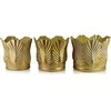 Mondex Since 1986 MARINA Komplet 3 osłonek dekoracyjnych Gold 51x51x40/46x46x39/38x38x40cm
