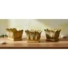Mondex Since 1986 MARINA Komplet 3 osłonek dekoracyjnych Gold 32x32x20/31x31x20/25x25x20cm