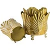 Mondex Since 1986 MARINA Komplet 3 osłonek dekoracyjnych Gold 47x47x42/39x39x40/32x32x39cm