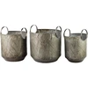 Mondex Since 1986 Lumarko MARINA LEAF užvalkalų rinkinys (3 vnt.) 33x33x36/28x28x35/22x22x34cm