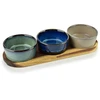 Mondex Since 1986 MODERN KITCHEN Deska su 3 miskami 8,5x8,5x4cm(28x9,5x1,2cm) 110ml