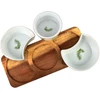 Mondex Since 1986 MODERN KITCHEN Deska su 3 miskami 8,5x42x/11x9,5x3,5cm(26,5x11x1,2cm) 2x150ml+1x120ml rozmaryn