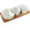 Mondex Since 1986 MODERN KITCHEN Deska su 3 miskami 8,5x42x/11x9,5x3,5cm(26,5x11x1,2cm) 2x150ml+1x120ml rozmaryn