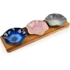 Mondex Since 1986 MODERN KITCHEN Deska su 3 miskami 11x10x3cm (32,5x10x1,2cm) poj.80ml