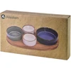 Mondex Since 1986 MODERN KITCHEN Deska su 4 miskami 11x3,58,5x42x/7x3,3cm (28x16x1,2cm) 160ml/120ml/80ml