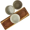 Mondex Since 1986 MODERN KITCHEN Deska su 3 miskami 10x10x4,5cm(32x11x1,2cm) 210ml