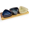 Mondex Since 1986 MODERN KITCHEN Deska su 3 miskami 9x9x3,5cm(28x9,5x1,2cm) 100ml