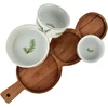 Mondex Since 1986 MODERN KITCHEN Deska su 3 miskami 11x3,5 8,5x4 7x7,3cm (35x12x1,2cm) rozmaryn
