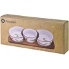 Mondex Since 1986 MODERN KITCHEN Deska su 3 miskami 8,5x42x/11x9,5x3,5cm(26,5x11x1,2cm) 2x150ml+1x120ml rozmaryn