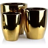 Mondex Since 1986 NEVA GOLD Komplet 3 osłonek ceramicznych 39x39x42cm 32x32x38,5cm 26x26x35cm
