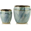 Mondex Since 1986 NEVA Komplet 2 osłonek ceramicznych 31x31x30,5cm 21x21x23cm