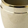 Mondex Since 1986 NEVA Komplet 2 osłonek ceramicznych 31x31x30,5cm 21x21x23cm beż+złoto