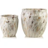 Mondex Since 1986 NEVA Komplet 2 osłonek ceramicznych 31x31x30,5cm 21x21x23cm
