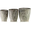 Mondex Since 1986 NEVA Komplet 3 osłonek ceramicznych 39x39x42cm 32x32x38,5cm 26x26x35cm