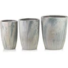Mondex Since 1986 NEVA MARBLE 3 keraminių užvalkalų rinkinys 37x37x47/30x30x43/24x24x40cm