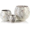 Mondex Since 1986 NEVA MARBLE KOMPLET 3 DONICZEK 42,5x42x5x39/28x28x27/20x20x19cm
