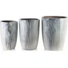 Mondex Since 1986 NEVA MARBLE KOMPLET 3 DONICZEK 37x37x47/30x30x43/24x24x40cm