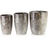 Mondex Since 1986 NEVA MARBLE KOMPLET 3 DONICZEK 37x37x45,5/30,5x30,5x42,5/24x24x40cm