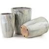 Lumarko Mondex Since 1986 NEVA MARBLE 3 keraminių užvalkalų rinkinys 37x37x45,5/30,5x30,5x42,5/24x24x40 cm