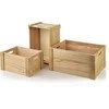 Mondex Since 1986 RINO medinių dėžių rinkinys, 3 vnt.: 40x30x20 cm, 35x25x18 cm, 30x20x16 cm