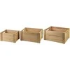 Mondex Since 1986 RINO medinių dėžių rinkinys, 3 vnt.: 40x30x20 cm, 35x25x18 cm, 30x20x16 cm